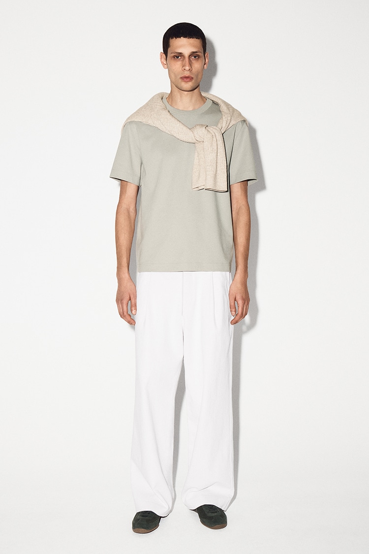 インターロックコットンクルーネックTシャツ